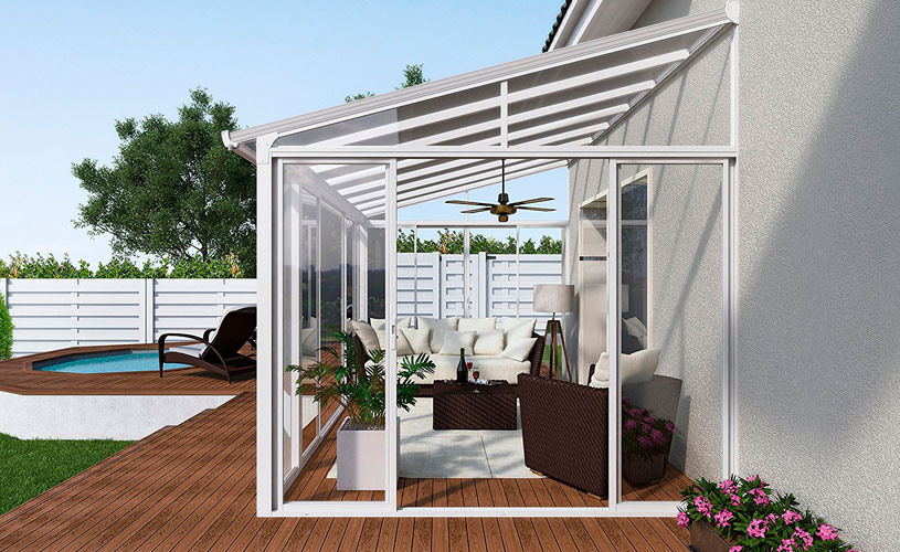 Un cierre de terraza en armonía con tu hogar se adapta al estilo de la casa