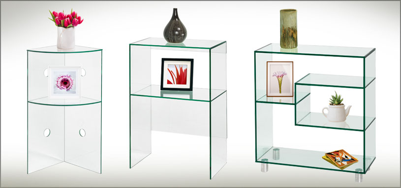 Los arrimos de cristal aportan elegancia, colección de muebles de cristal Vidriería Mazoti